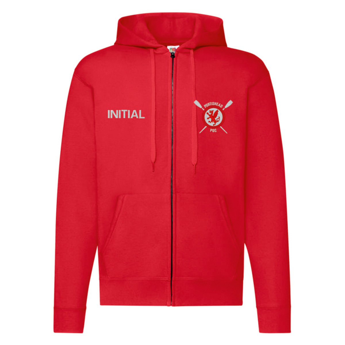 SS16 UNISEX ZIP HOODED TOP - portishead PGC - Image 2