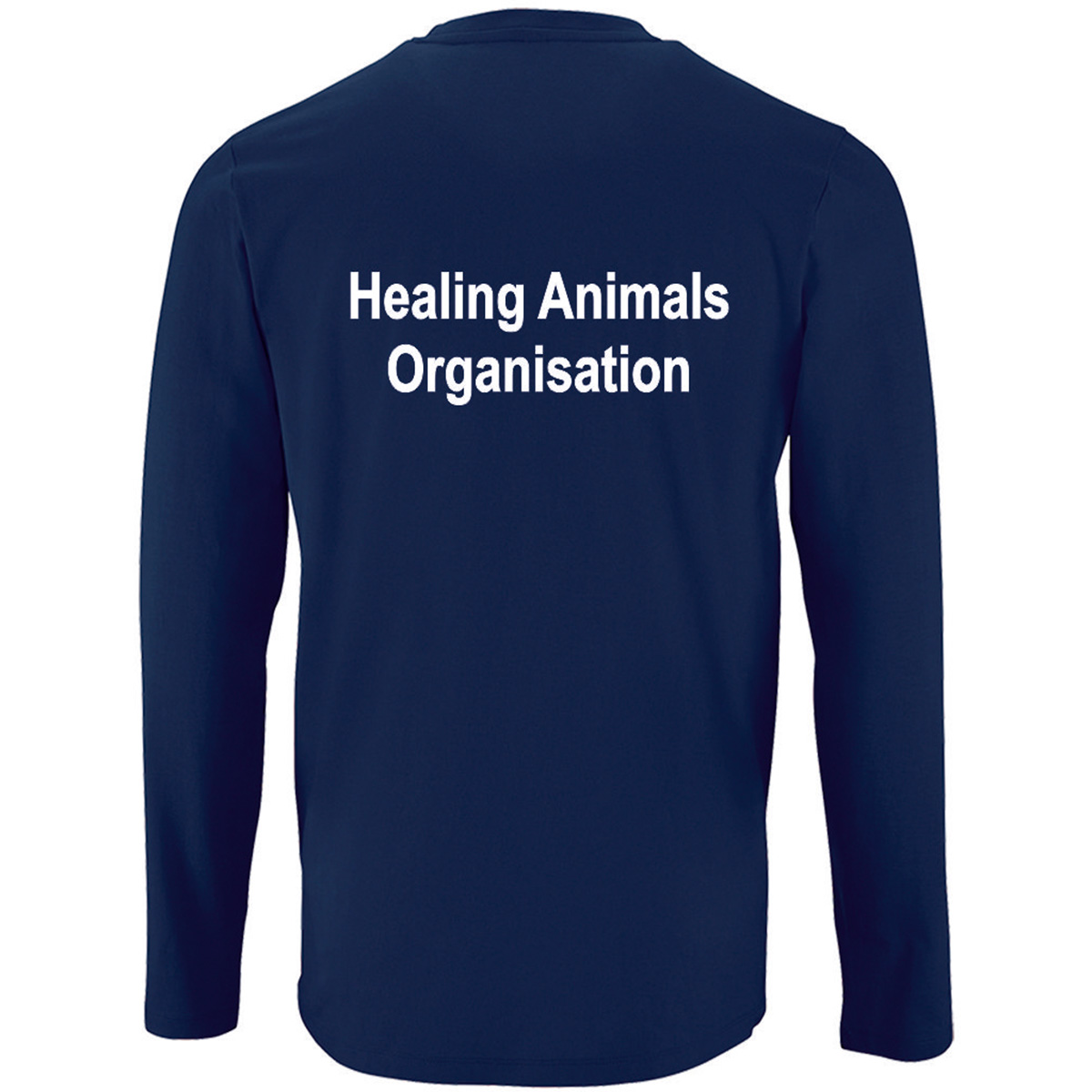 02074 Unisex Long Sleeve T-Shirt - Healing Animals Organisation - Image 2