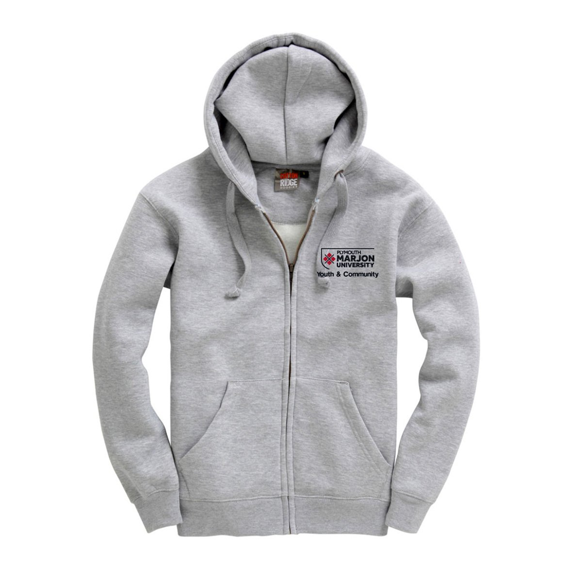 W88 Adult Zip Hooded top - Marjons Youth & Community - Image 4
