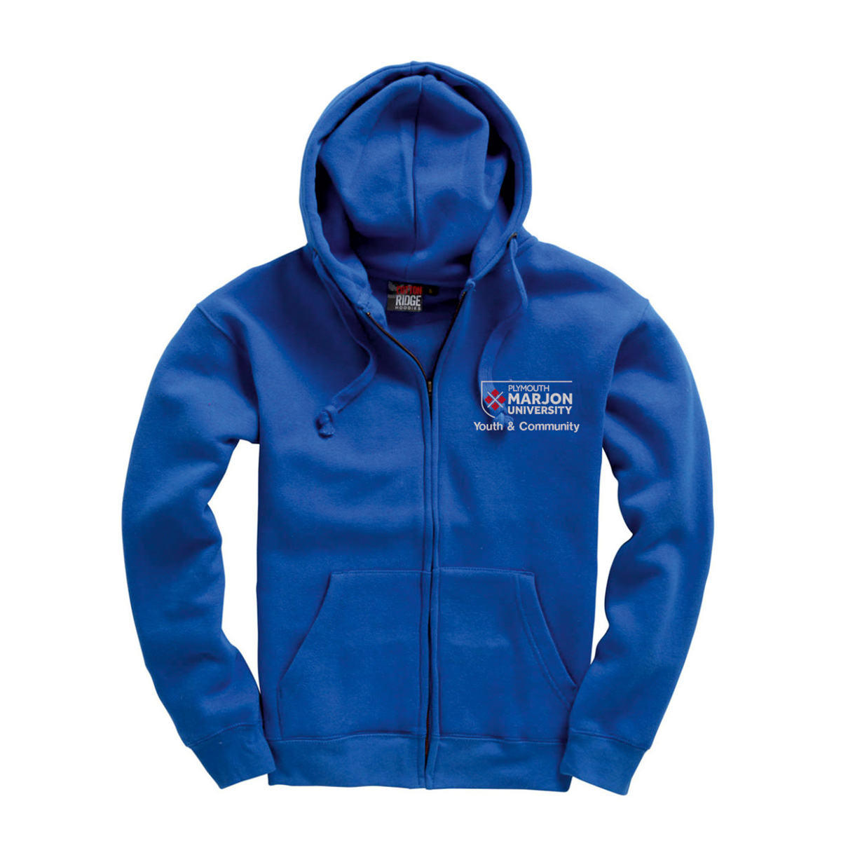 W88 Adult Zip Hooded top - Marjons Youth & Community - Image 2