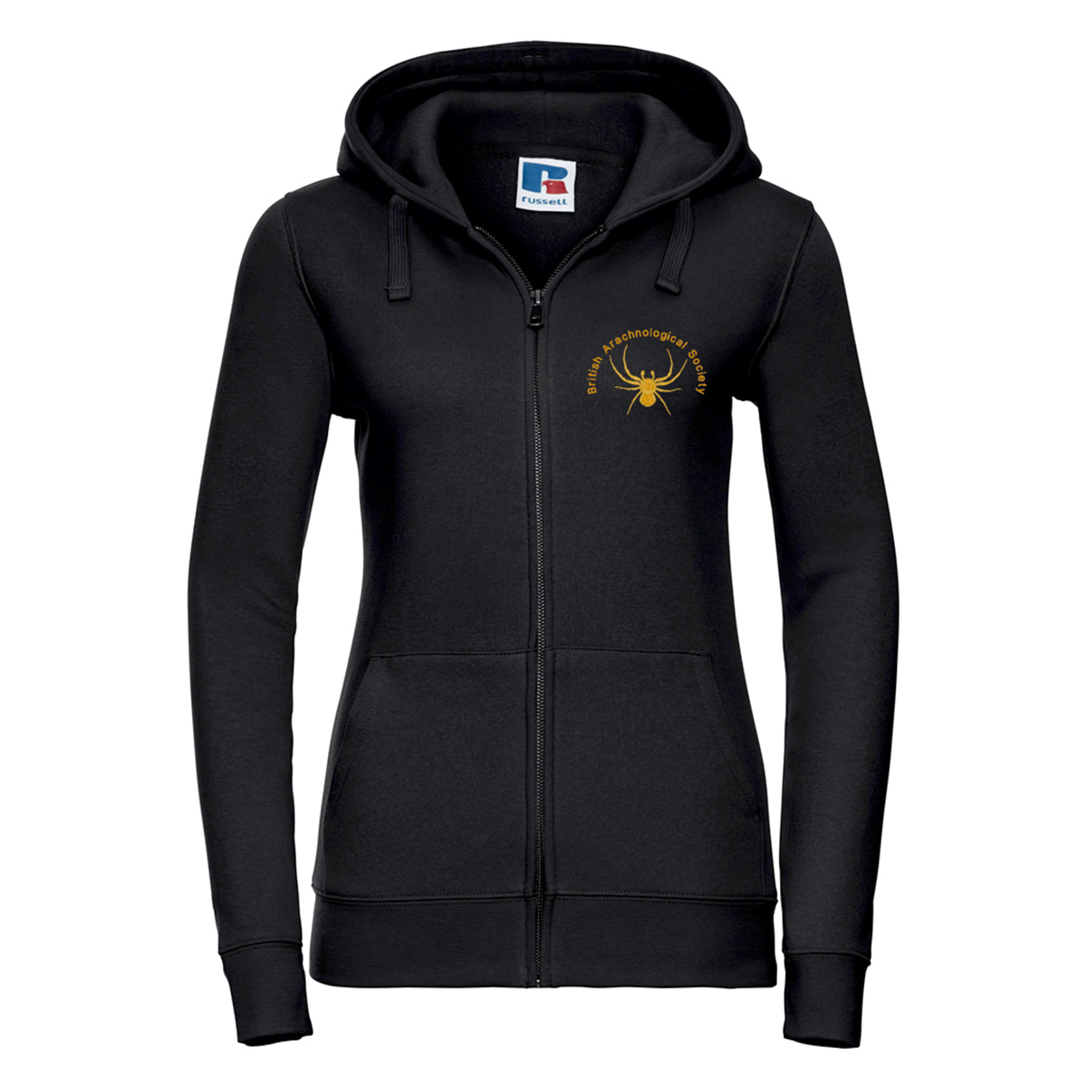 266F Female Fit Zip Hooded Sweatshirt - British Arachnological Society - Image 5