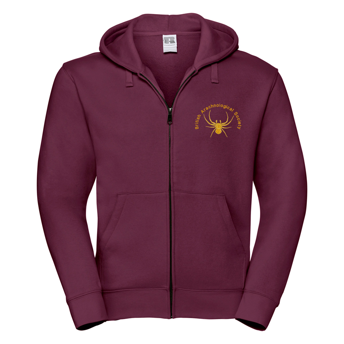 266M Unisex Zip Hooded Sweatshirt - British Arachnological Society - Image 3