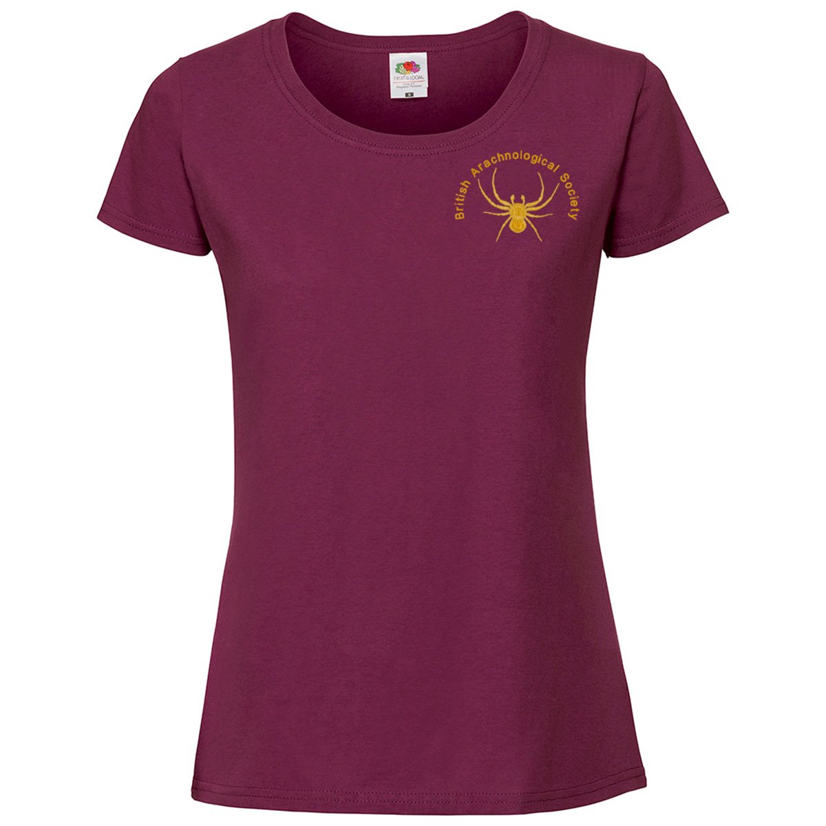 SS720 Female Fit T-Shirt - British Arachnological Society - Image 3