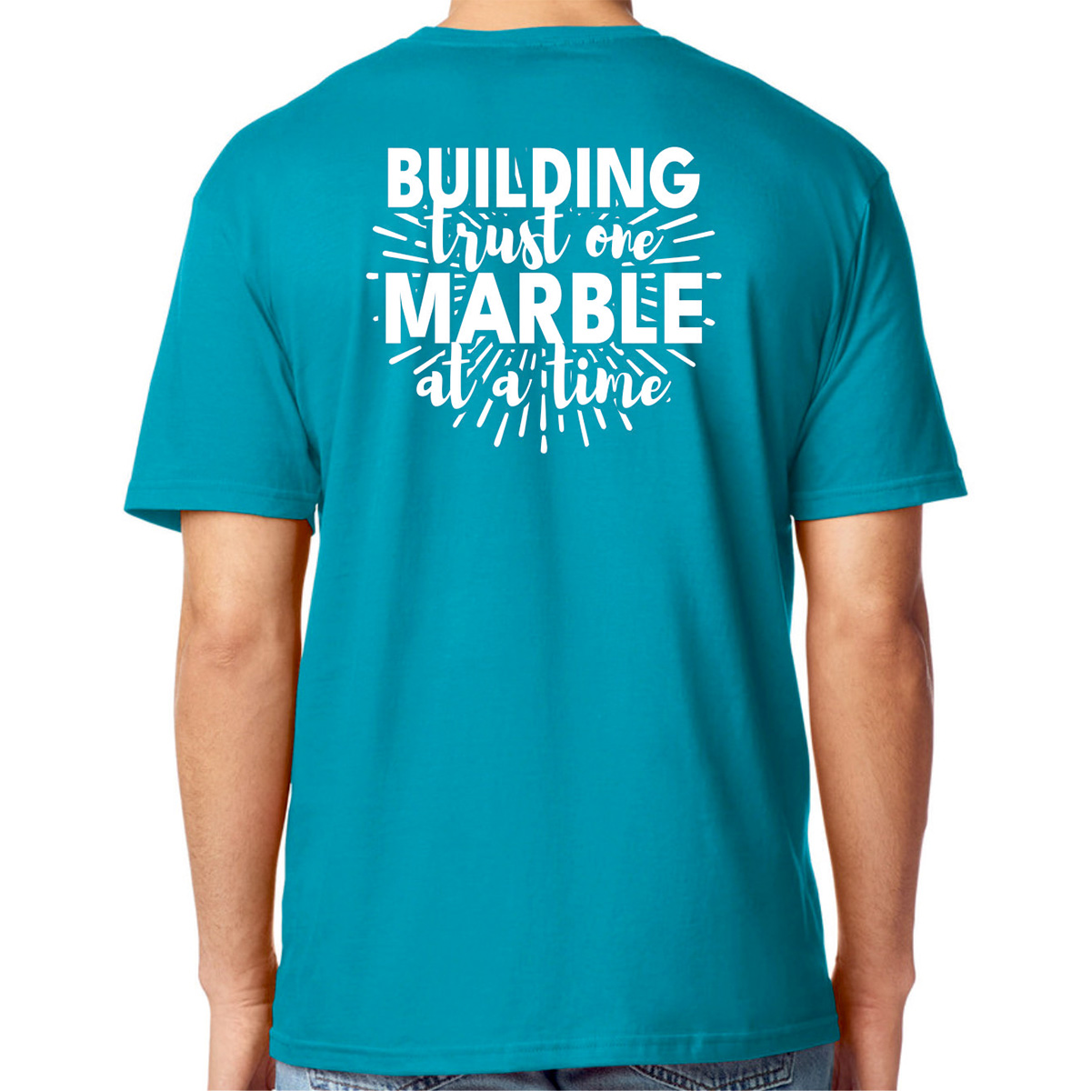 GD01 - Collie Culture Club Unisex Graphic T-Shirt - Building Trust One Marble At A Time - Image 3